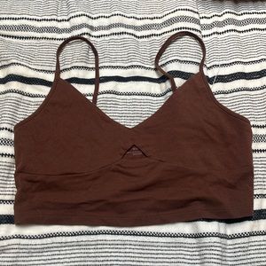 Brown No Boundaries crop top